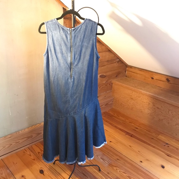 Cloth & Stone Asymmetrical Denim Dress, EUC, S - Picture 2 of 13